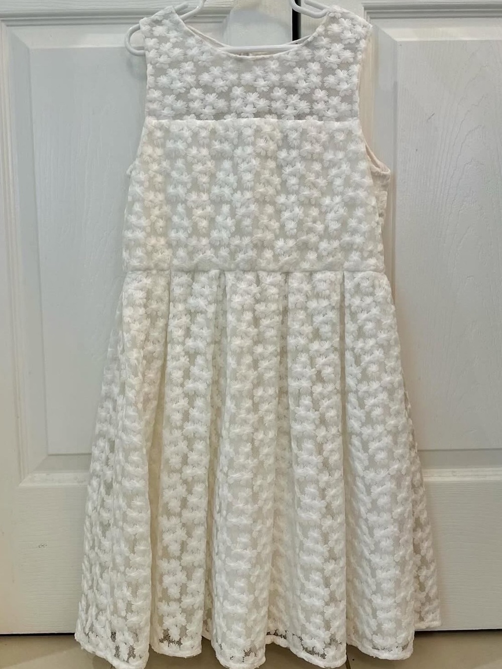 EUC Milly minis White eyelet Lace Girls' Dress size 12